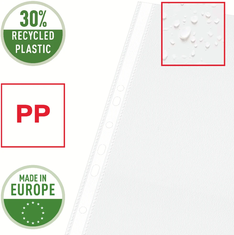 Įmautės Esselte, A3, 75 mikr., matinė, vertikali, pakuotėje 50 vnt.