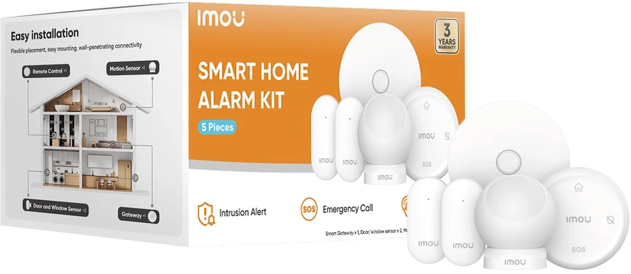 Imou Home Alarm Kit 5-piece išmaniųjų namų apsaugos komplektas „ZigBee“