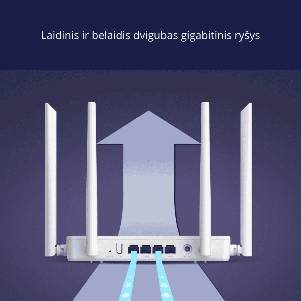 IMOU HR12G dviejų juostų WiFi maršrutizatorius
