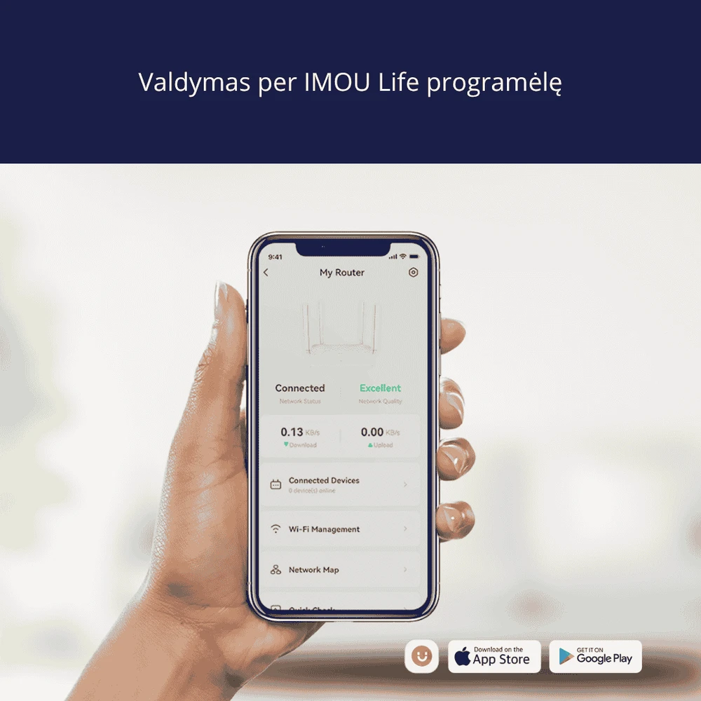 IMOU HR12G dviejų juostų WiFi maršrutizatorius