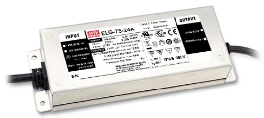 Impulsinis maitinimo šaltinis LED 12V 5A, reguliuojamas+valdomas, PFC, IP65, MEAN WELL