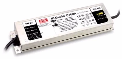 Impulsinis srovės šaltinis LED 700mA 142-286V, reguliuojamas, PFC, IP65, MEAN WELL
