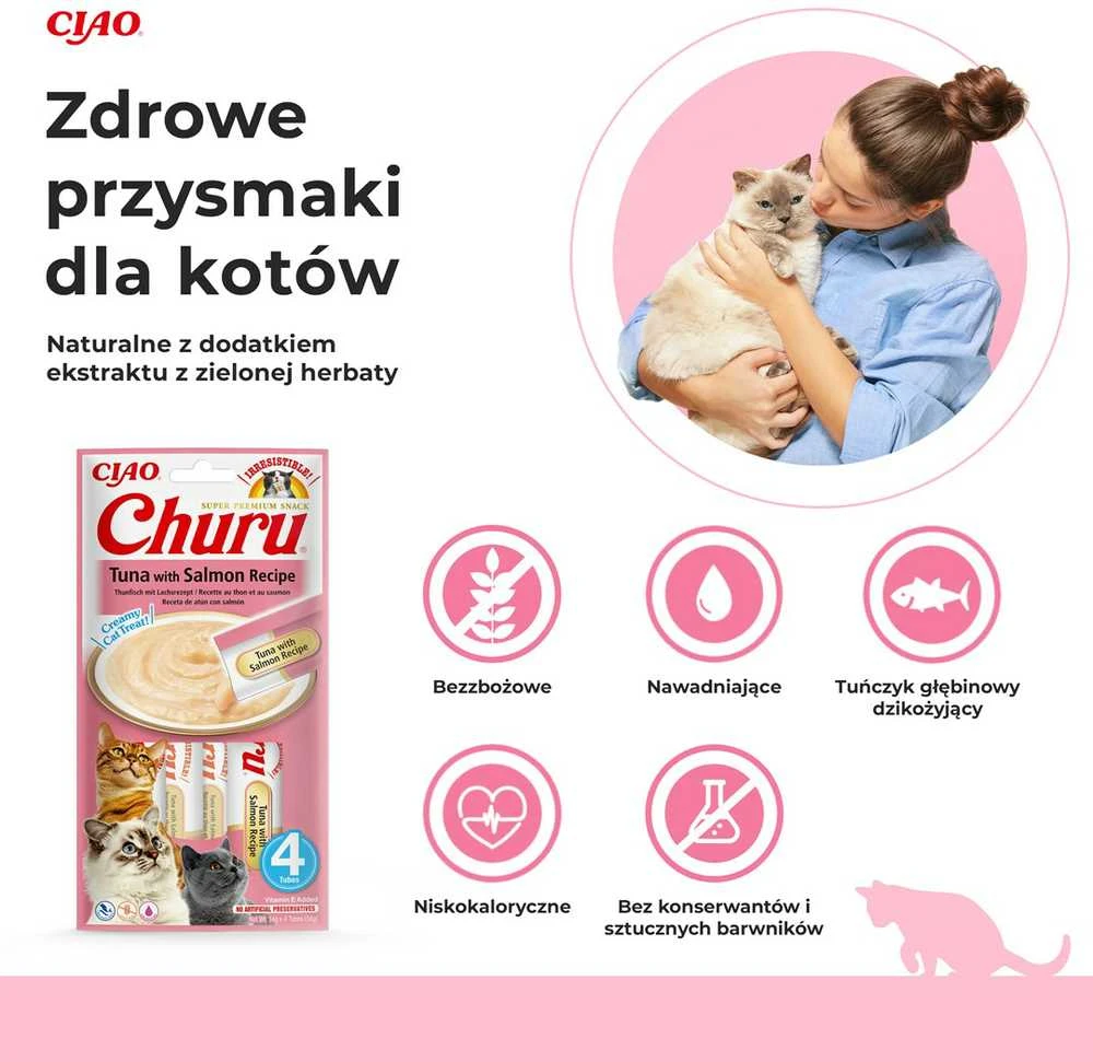 Churu Cat skanėstas Tuna Salmon 56g
