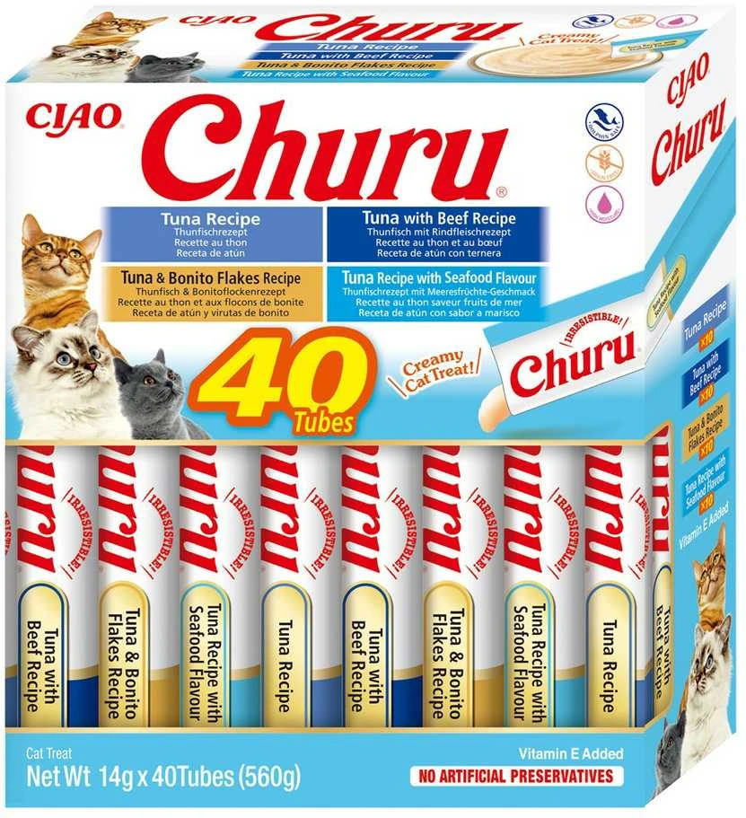 INABA CHURU Varietes Tunas Fruit m-kot 40x14 g