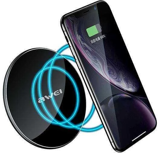 AWEI belaidis įkroviklis W810W juodos spalvos