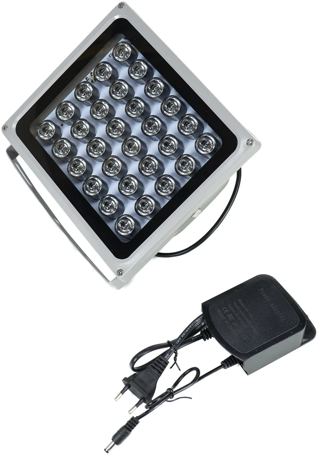 Infraraudonųjų spindulių LED prožektorius PNI IR30 vaizdo kameroms ir CCTV sistemoms, 30 IR LED, atstumas 80 m, IP66