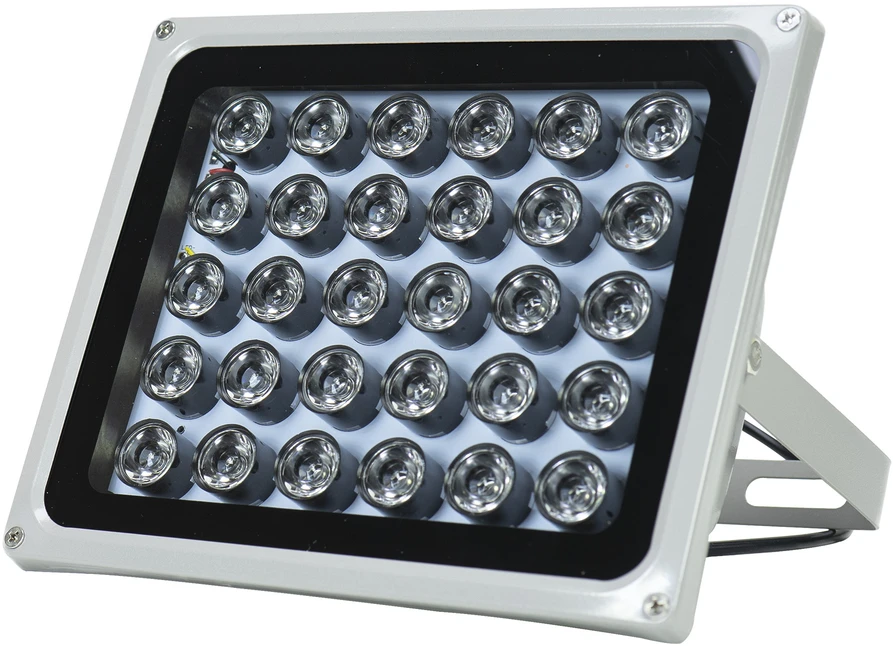 Infraraudonųjų spindulių LED prožektorius PNI IR30 vaizdo kameroms ir CCTV sistemoms, 30 IR LED, atstumas 80 m, IP66
