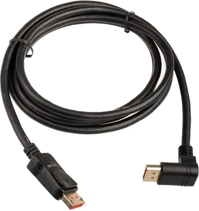 „InLine 8K“ (UHD-2) „DisplayPort“ kabelis, į viršų nukreiptas, juodas – 2 m