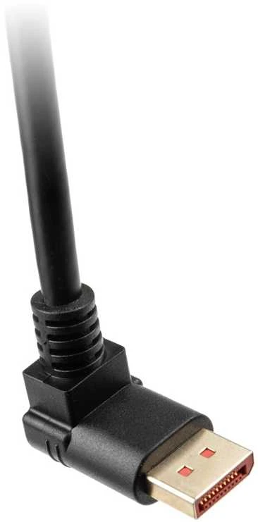„InLine 8K“ (UHD-2) „DisplayPort“ kabelis, į viršų nukreiptas, juodas – 3 m