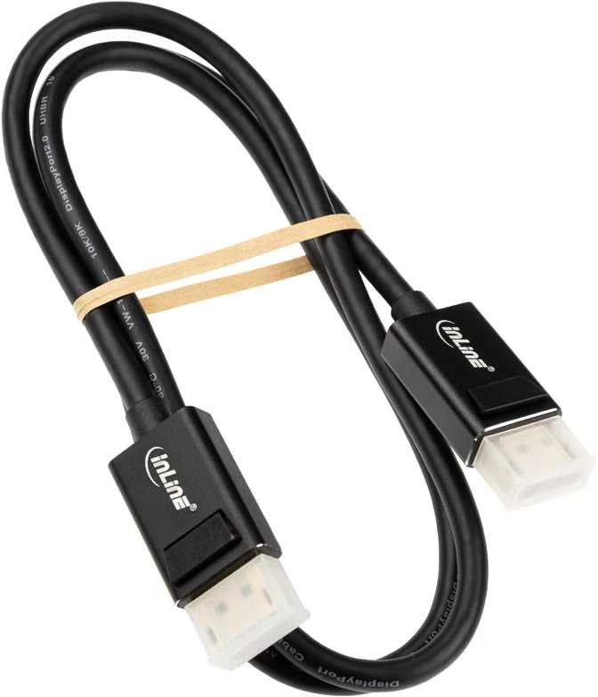 InLine DisplayPort 2.0 kabelis, 8K4K UHBR, juodas - 1m