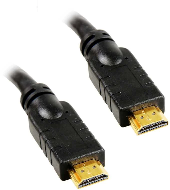 Inline Didelės spartos HDMI kabelis su Ethernet jungtimi, juodas - 2 m