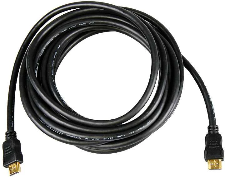 Inline Didelės spartos HDMI kabelis su Ethernet jungtimi, juodas - 5 m