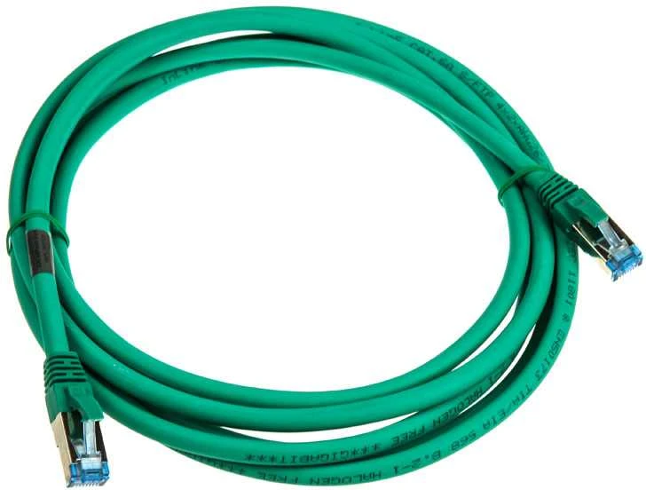 InLine Komutacinis kabelis Cat.6A, S/FTP (PiMf), 500MHz, žalias - 3m