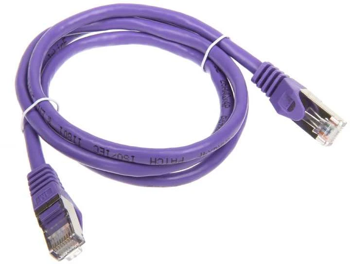 InLine Patch kabelis Cat.6, S/FTP (PiMf), 250MHz, violetinės spalvos - 1m