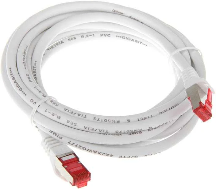 InLine Patch kabelis Cat.6, S/FTP (PiMf), 250MHz, baltos spalvos – 3m