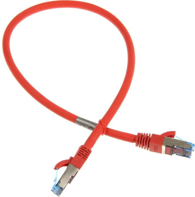 InLine Patch kabelis Cat.6A, S/FTP (PiMf), 500MHz, raudonos spalvos – 0,5m