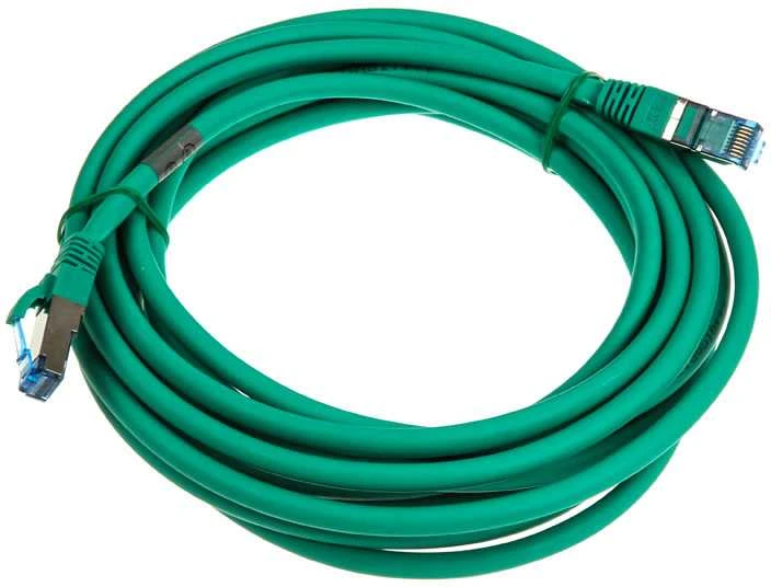 InLine Patch kabelis Cat.6A, S/FTP (PiMf), 500MHz, žalios spalvos – 5m