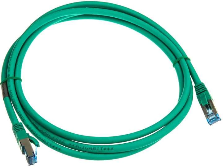 InLine Patch kabelis Cat.6A, S/FTP (PiMf), 500MHz, žalios spalvos – 2m