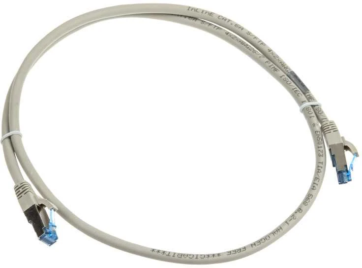 InLine Patch kabelis Cat.6A, S/FTP (PiMf), 500MHz, pilkos spalvos – 1m