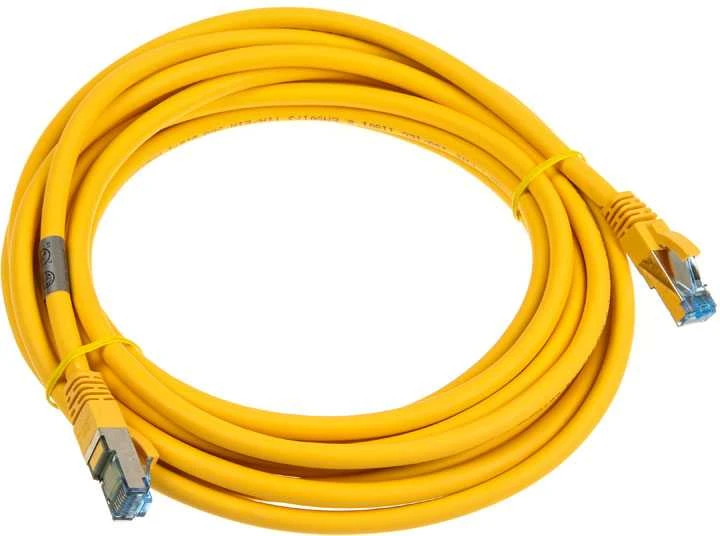 InLine Patch kabelis Cat.6A, S/FTP (PiMf), 500MHz, geltonos spalvos – 5m