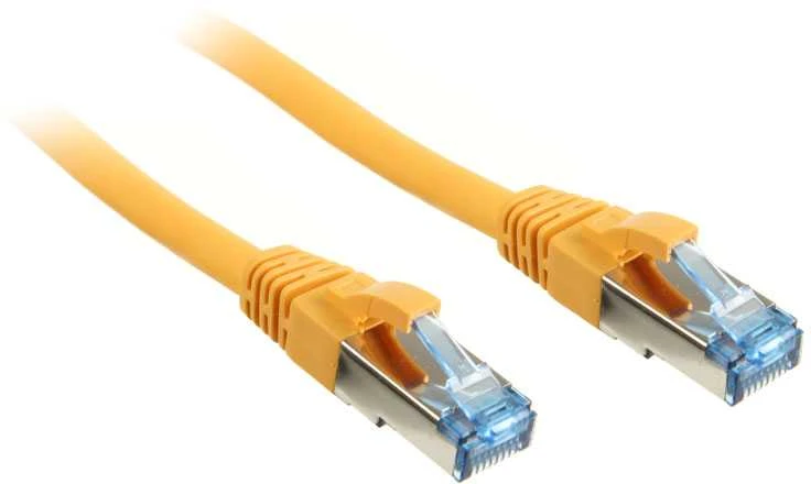 InLine Patch kabelis Cat.6A, S/FTP (PiMf), 500MHz, geltonos spalvos – 2m