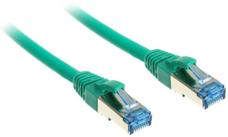 InLine Patch kabelis Cat.6A, S/FTP (PiMf), 500MHz, žalios spalvos – 2m