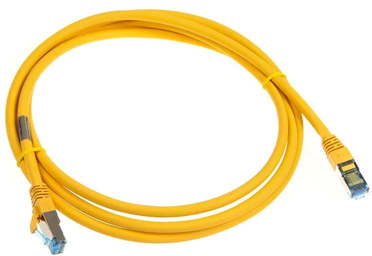InLine Patch kabelis Cat.6A, S/FTP (PiMf), 500MHz, geltonos spalvos – 2m