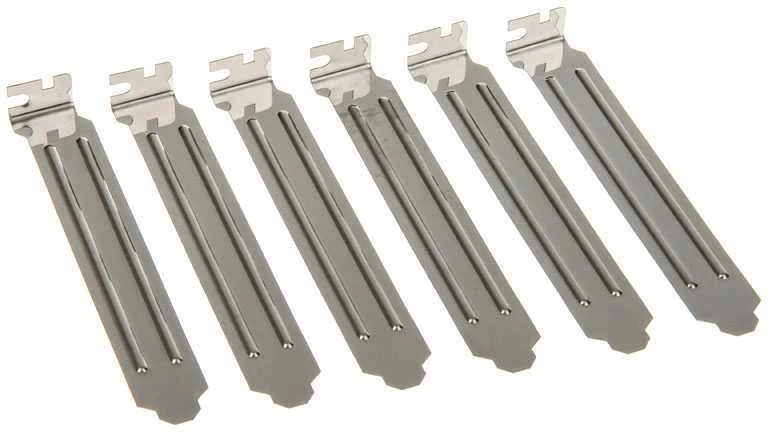 InLine PCI Slotblech 6er-Pack – sidabrinis