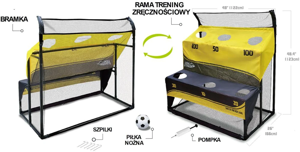 INNA Futbolo treniruoklis su vartais 2in1