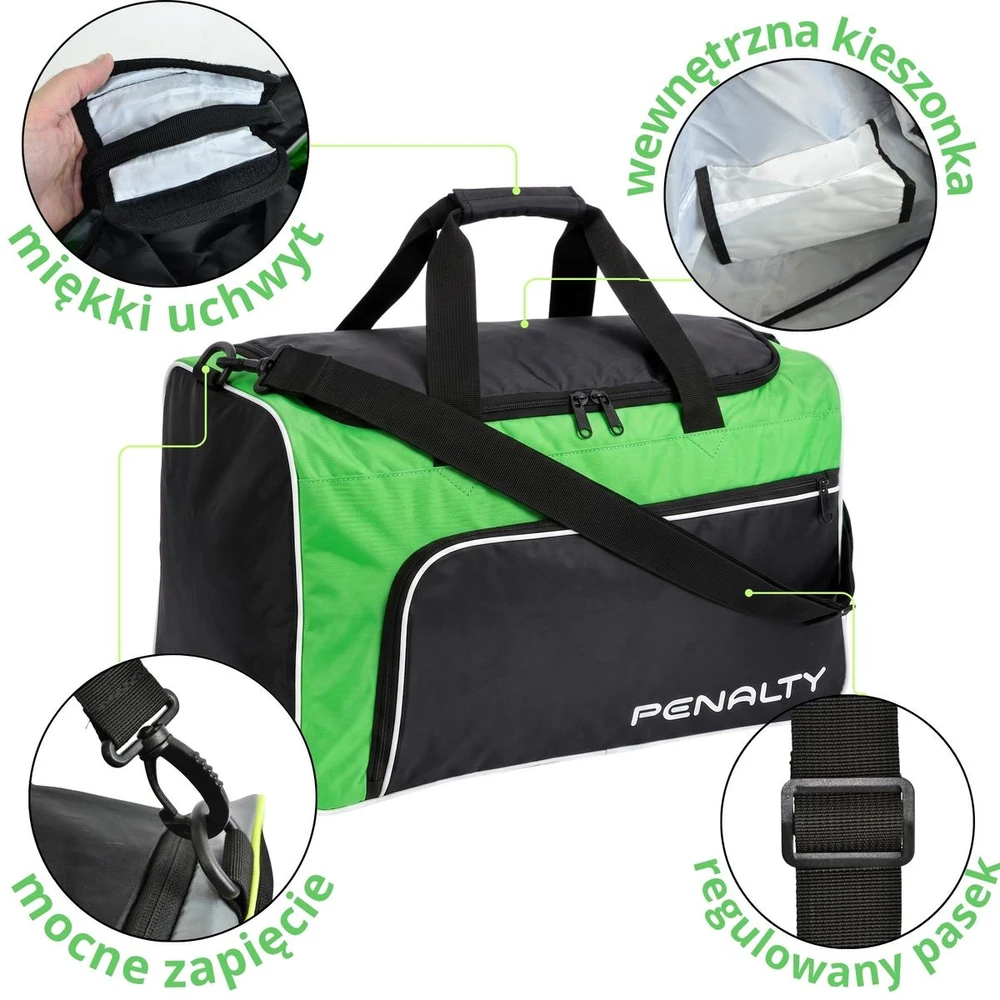 INNA SPORTINIS KREPŠYS PENALTY BAG MALA GYM S11 MEDIUM ŽALIAS 4029750