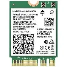 INTEL NIC WI-FI 6 AX201 2230 2x2 AX+BT No vPro