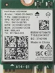 INTEL NIC WI-FI 6 AX210 2230 2x2 AX R2 6GHz + BT No vPro