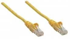 INTELLINET UTP LAN Cat6, kabelis, patch, 0.25m, geltonos spalvos, 730808