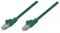 INTELLINET UTP LAN cable, patch, 0.25m, žalias, 2xRJ45, 737340