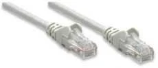 Intracom INTELLINET tinklo kabelis Cat5e U/UTP 7.5m 25ft. Pilki RJ-45 Vyriški / RJ-45 Vyriški Paauksuoti kontaktai.