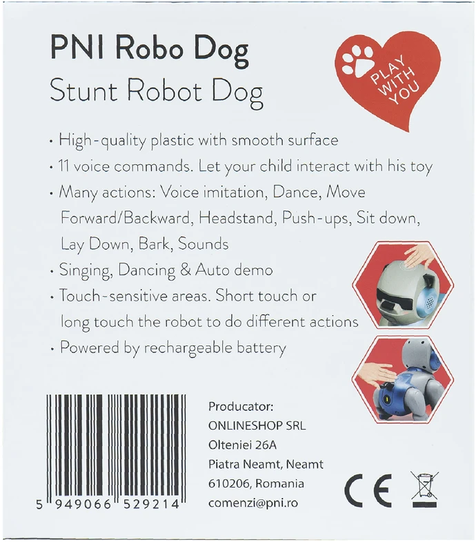 Interaktyvus išmanusis robotas PNI Robo Dog