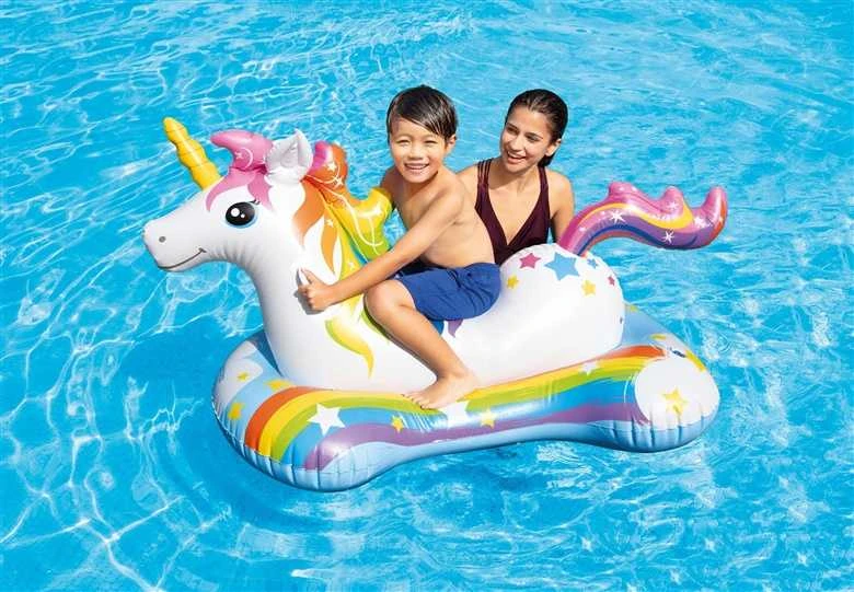 Intex Unicorn Ride-on Pripučiamas plaustas, 163x86cm