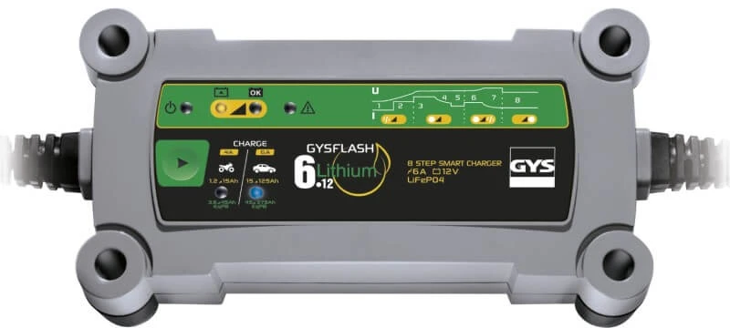 Inverterinis ličio akumuliatorių įkroviklis GYS GYSflash Lithium 6.12