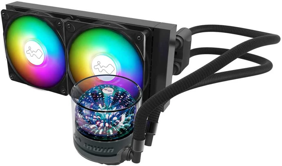 In Win „InWin NR24 ARGB“ universalus skysčio aušintuvas – 240 mm, juodos spalvos