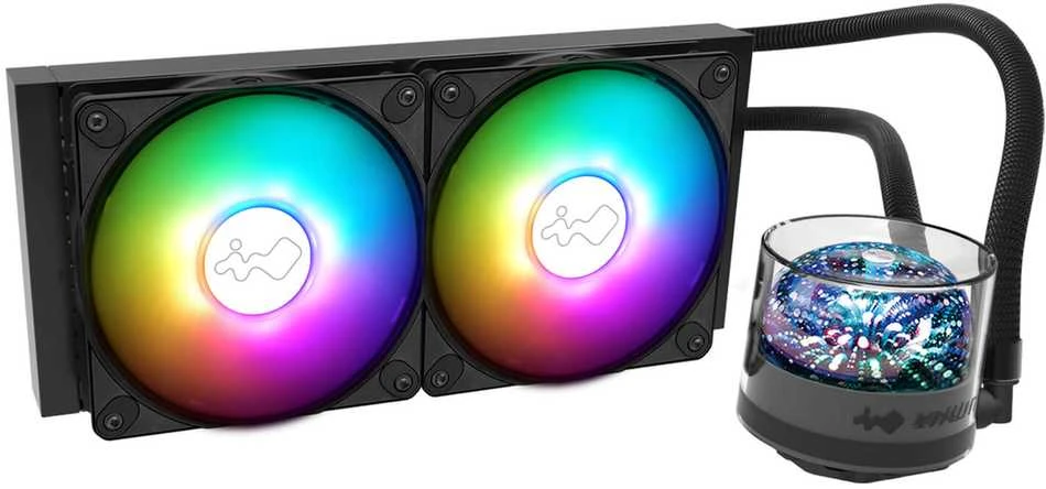 In Win „InWin NR24 ARGB“ universalus skysčio aušintuvas – 240 mm, juodos spalvos