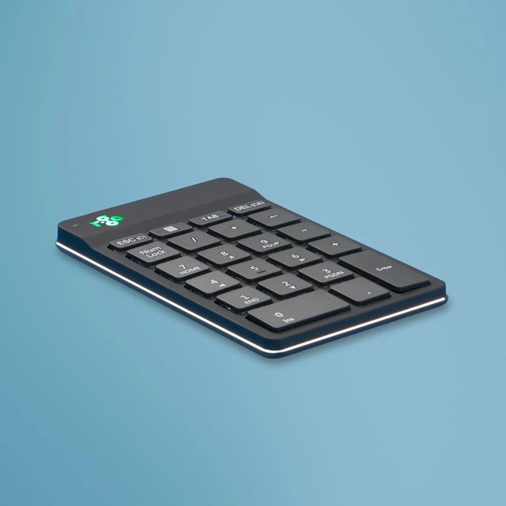 Klaviatūra R Go Tools R-GO NUMPAD BREAK ERGONOMIC - NUMERIC WIRELESS KEYPAD Juodas