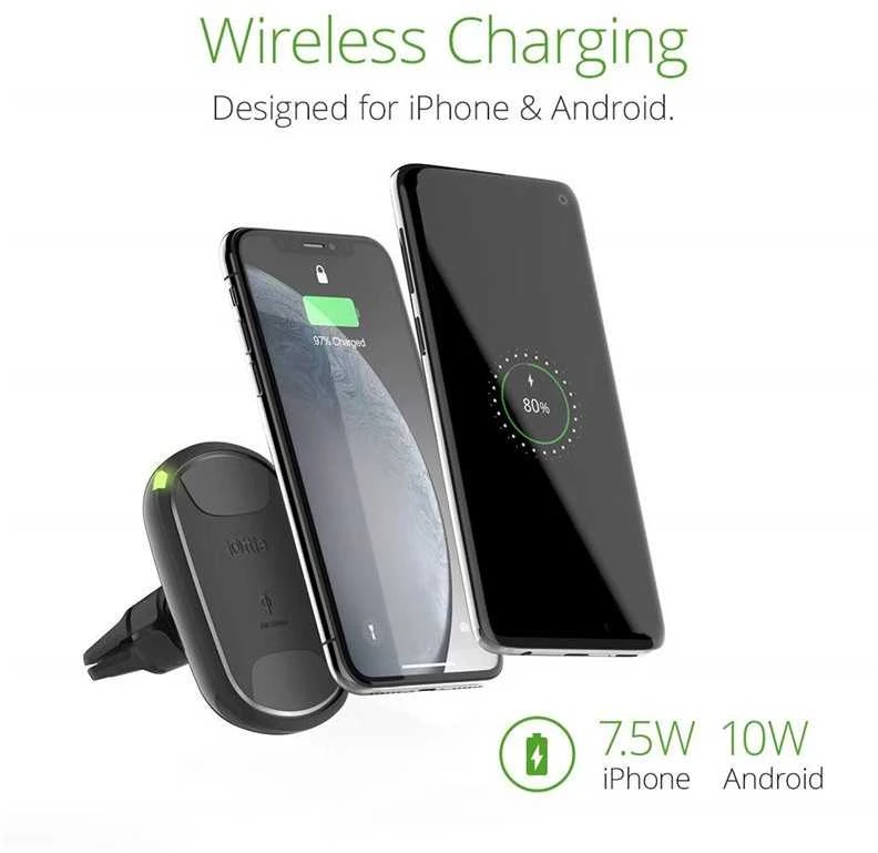 „iOttie iTap Wireless 2“ greito įkrovimo magnetinė ventiliacijos anga