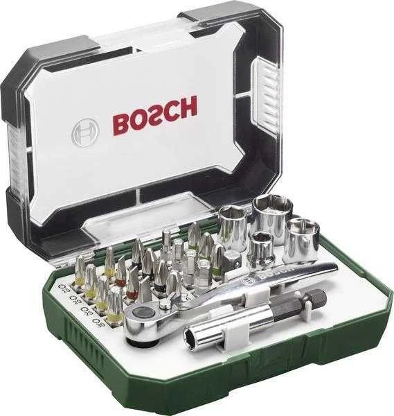 Bosch 26 dalių priedų kompl. su atsuktuvu