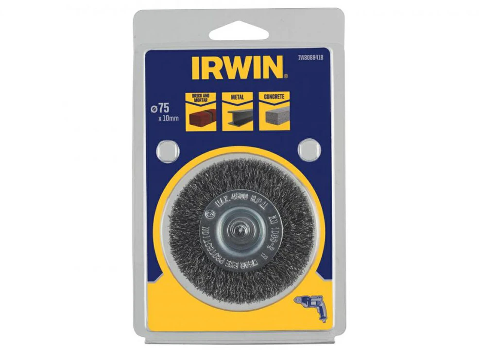 IRWIN DISKINIS ŠEPETYS SU KOTELIU 75mm x 10mm