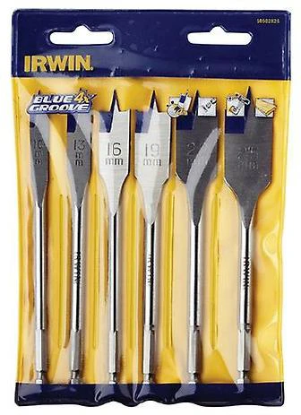 IRWIN PLOKŠČIASIS GRĄŽTAS, RINKINYS 6 vnt. *Mėlynas GROOVE 4X 10, 13, 16, 19, 22, 25 mm
