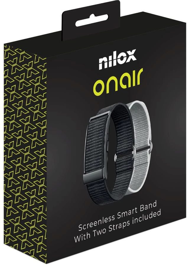 Išmanusis laikrodis Nilox ONAIR Screenless Band Juodas/Sidabrinis