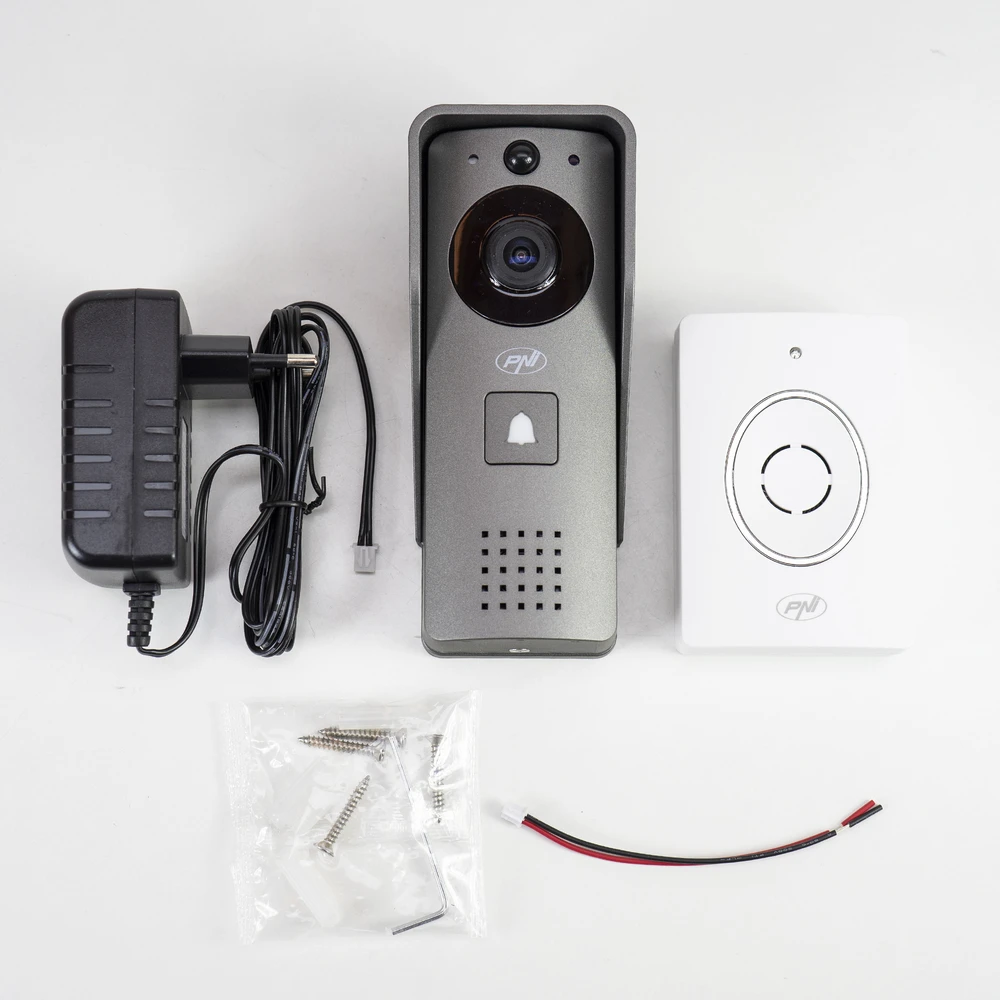 Išmanioji vaizdo telefonspynė PNI House 910 WiFi HD, P2P, yala išvestis, skirta Tuya Smart programėlė, integracija į scenarijus ir išmanioji automatizacija su kitais Tuya suderinamais produktais