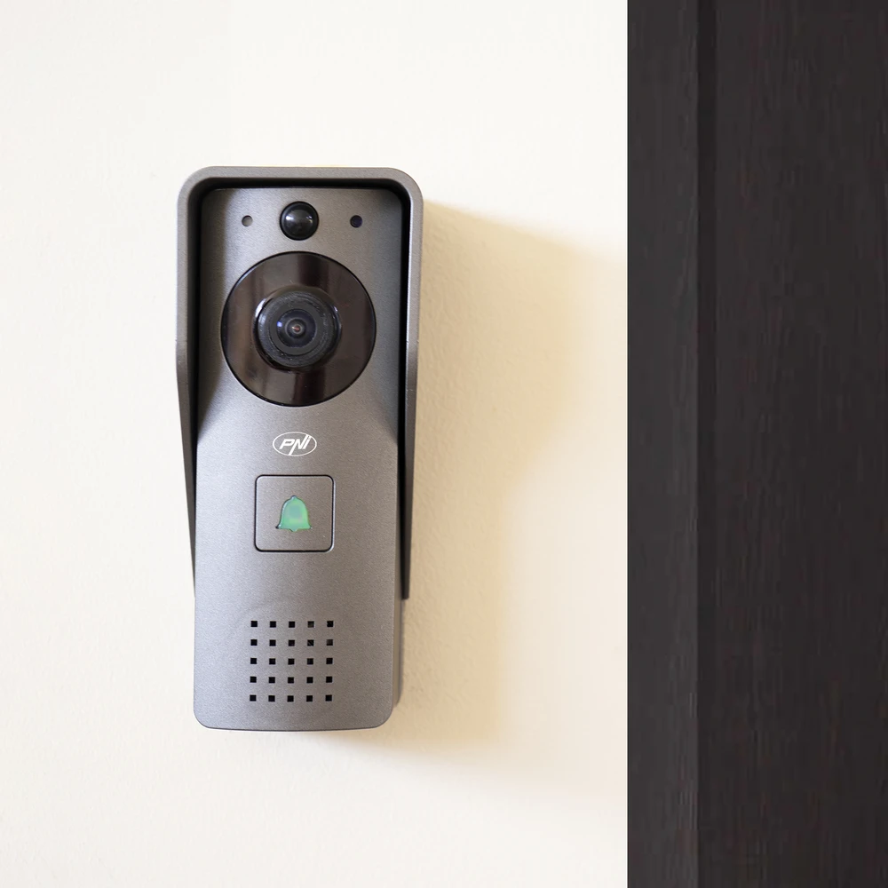 Išmanioji vaizdo telefonspynė PNI House 910 WiFi HD, P2P, yala išvestis, skirta Tuya Smart programėlė, integracija į scenarijus ir išmanioji automatizacija su kitais Tuya suderinamais produktais