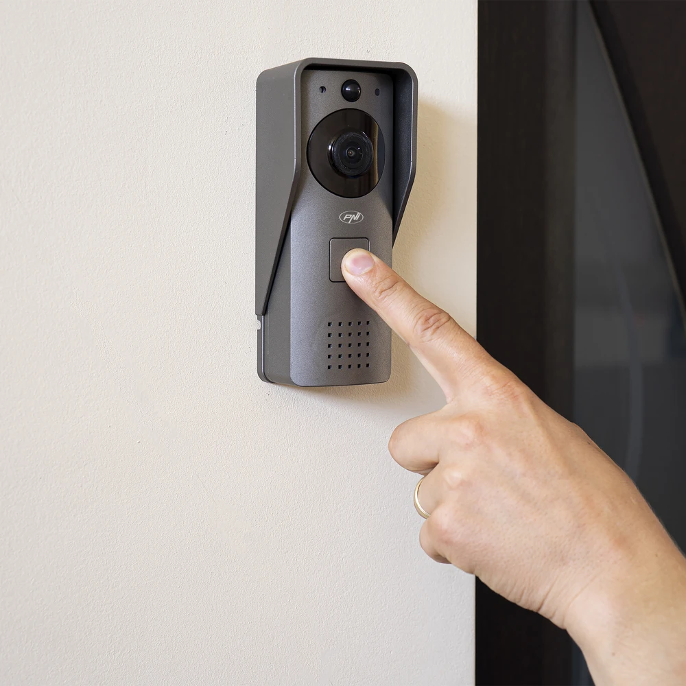 Išmanioji vaizdo telefonspynė PNI House 910 WiFi HD, P2P, yala išvestis, skirta Tuya Smart programėlė, integracija į scenarijus ir išmanioji automatizacija su kitais Tuya suderinamais produktais