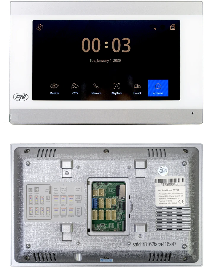 Išmanioji vaizdo telefonspynė PNI SafeHome PT750 WiFi, Full HD 2MP 1080P raiška, P2P, vidaus monitorius, skirta „Tuya Smart“ programėlė, integracija į scenarijus ir išmaniąsias automatizacijas su kitais suderinamais „Tuya“ produktais